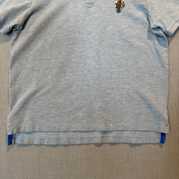 U.S. Polo Assn. Classic Fit Polo Shirt Gray with Embroidered Horsemen Large - Picture 6 of 7